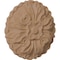 Ekena Millwork 3 5/8"W x 3 5/8"H x 5/8"P Kent Floral Round Rosette, Maple ROS03X03KEMA - alternate 2